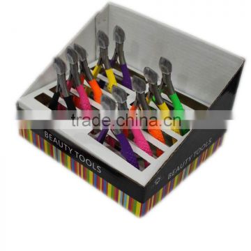 New style durable cuticle nipper/remover with spray-paint grip