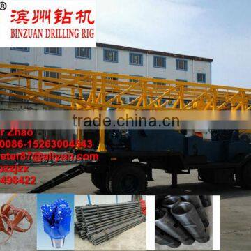 Famous product!! BZT-300 trailer type water well drilling rig(300m)