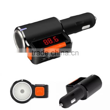 Dual USB 5V 3.1A Bluetooth Handsfree Car MP3 player FM transmitter Radio Adapter In-Car Modulator Cigarette Lighter