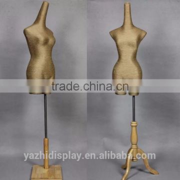 Fiberglass covered with Hemp Rope half body torso female mannequin