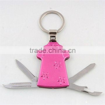 2014 new Small multi cheap bottle opener keychain knife tools KC54A