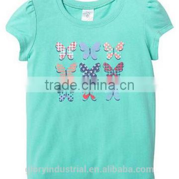 popular butterfly print girl clothes of fashion