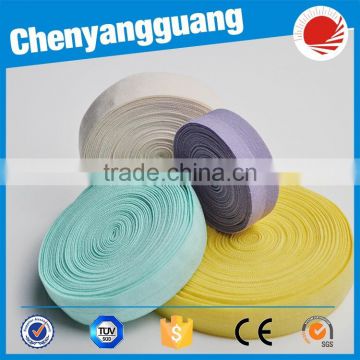 China factory wholesale beautiful solid color velvet fold over elastic