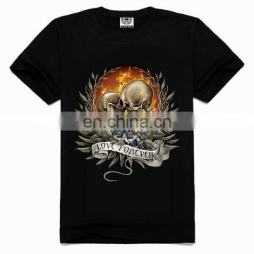 Men's fashion street t-shirts,skull punk t-shirts