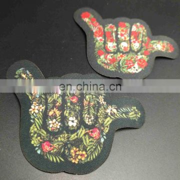 Custom design dye embroidery sublimation patches for garment