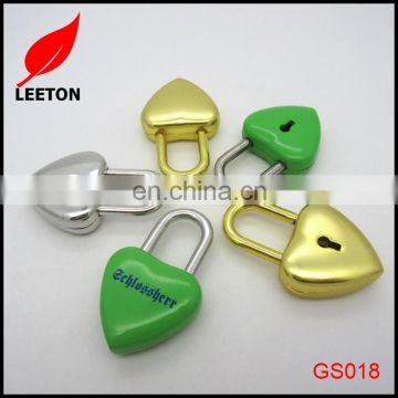 Colored Zinc alloy heart padlock