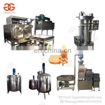 Continuous Electric Automatic Cocoa Bean Grinding Sesame Tahini Production Line Hummus Jam Peanut Butter Line Machine