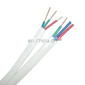 300/500V Low voltage aluminum conductor pvc insulated electrical wire flat cable