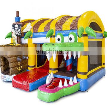 boatcommercial cheap price inflatable pvc crocodile bouncer bouncy castle bounce house with crocodile