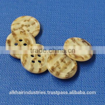 Resin / Polyester / Plastic Button With Marble Look