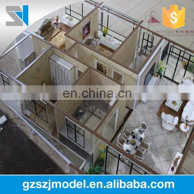 Miniature scale model for house plan and layout , architectural interior models