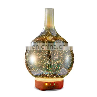 2019 Room Decores Electric Glass Essential Oil Diffuser 3d Night Light