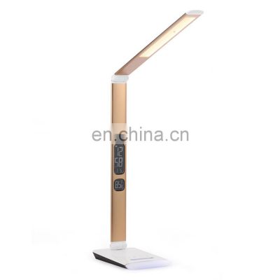 DB-Way Touch Controlled Brightness Table Lamp Living Color Light and Clock Display LED Desk Lamp