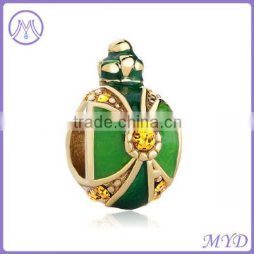 Faberge Egg Jewelry Handmade Enamel Multicolor Russian Egg Bead For Easter Day