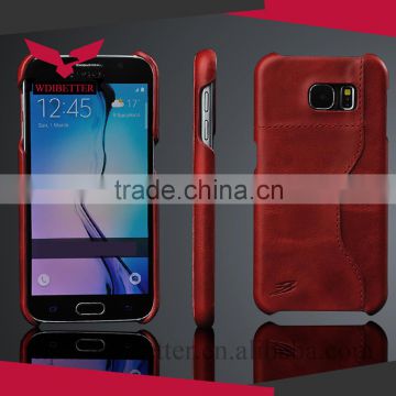 For Samsung Galaxy S6 Edge Window Case, Genuine Leather Case For S6 Edge, Hot New Product For 2015