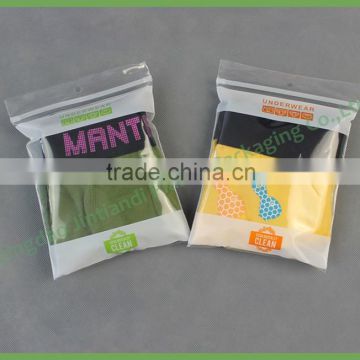 Wholesale Custom Printed Transparent HDPE Zip Lock Plastic Bag for Underwear Clothing                        
                                                Quality Choice