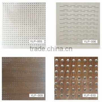 Perforated gypsum board use for Ceiling