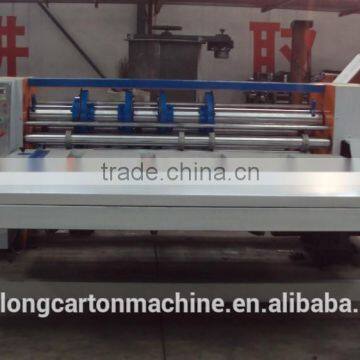 chain feeding creasing slitting slotting machine