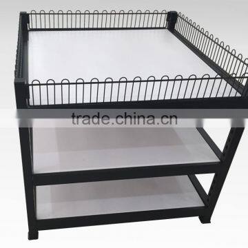 Multi-purpose supermarket promotion desk/Supermarket metal folding promotion table/Steel display cart