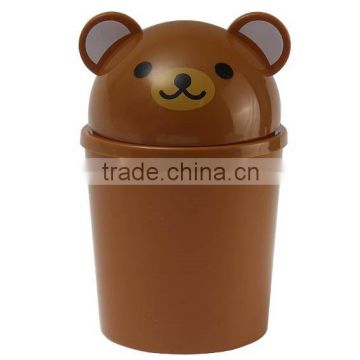 Wholesale animal design small cartoon plastic trash can
