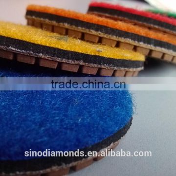 New type diamond polishing pads with foam in silent