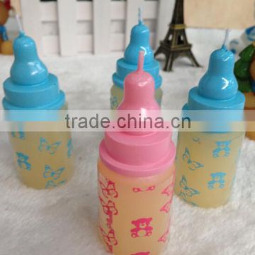 lovely paraffin wax candle in feeder image for baby fun hand-made