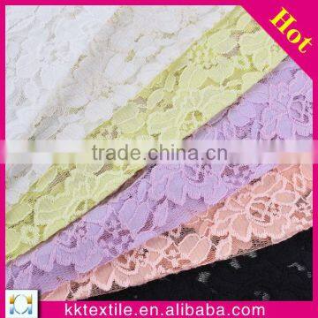 Wholesale Factory Price 45% Cotton 55% Nylon cord flower embroidery fabric