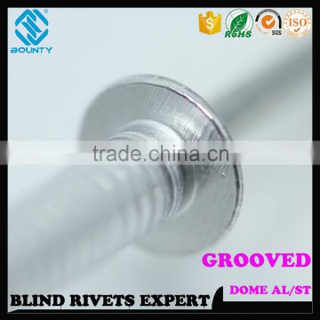 HIGH QUALITY FACTORY OPEN END ALUMINUM GROOVED TYPE RIVETS FOR WOOD