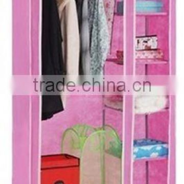 Bedroom furniture newest colorful fabric wardrobe