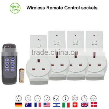 Smart Wireless Remote Control Socket Switches UK Plug K09 4+1
