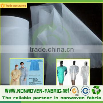 100% SMS Polypropylene Spunbonded Nonwoven Fabric,Price of Surgical Gowns