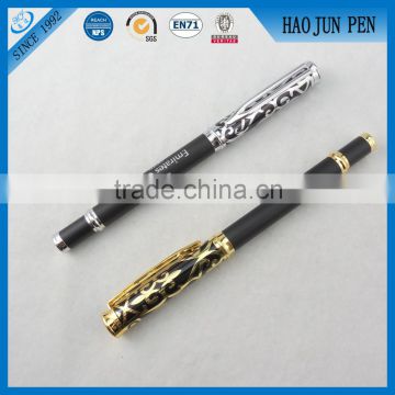 High End Relievo Metal Roller Pens ,Black Relievo Metal Fountain Pens Wholesale