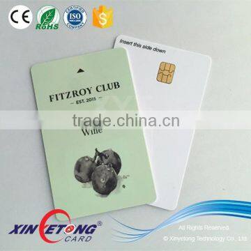 China PVC material 4442 1K bit chip contact IC card for read data