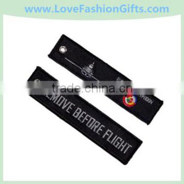 Flight Attendant Crew Embroidered Tag Embroidery Keychain