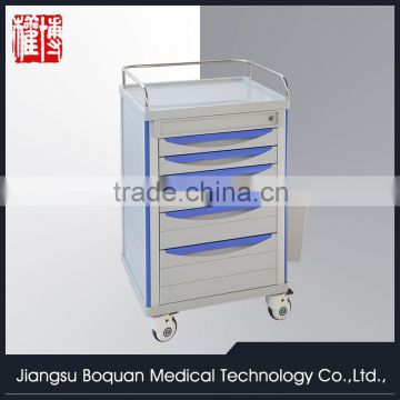 multi-function five drawers plastic-steel columns ABS medicine trolley