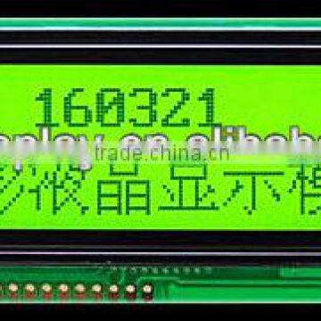 stn yellow green 160x32 dot matrix lcd module