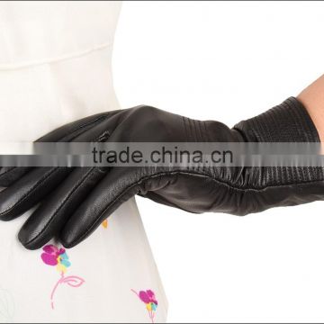 2016 best selling winter leather gloves women