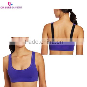 86% supplex 16% spandex dry fit womens sports bra