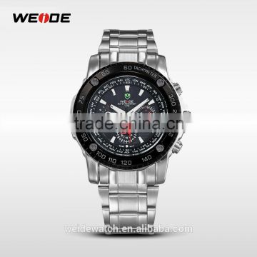 2014 WEIDE Original Quartz Movement Man Brand OEM Watch Mens Watches Brand Masculino Stainless Steel Back sports watch