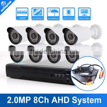 8CH AHD Security Camera System 8*1080P Waterproof AHD Sony IMX322 IR20M