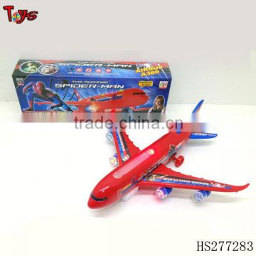 red baterry operated plastic plane toy