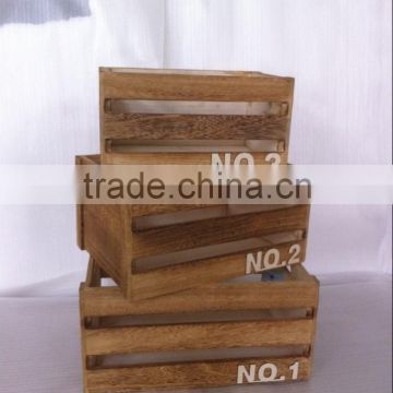 classical wood fruit crates size wooden packaging wholesale