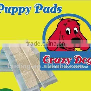puppy pet training pad(fluff pulp +super absorbet polymer)