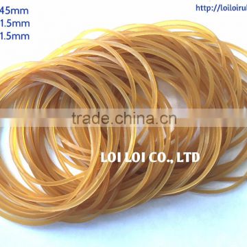 4cm Brown natural Elastic Rubber Band / Promotional Customized Latex rubber band for packaging and vegetable