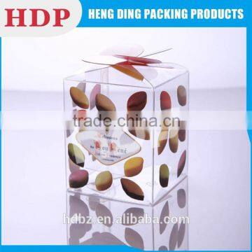 logo printed high grade clear pvc gift box