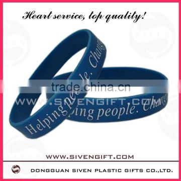 customized silicone bracelet for promotional use