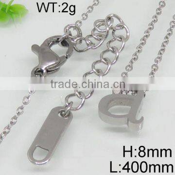 Beautiful small "a" silver chain necklace patterns