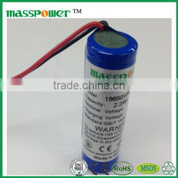 Lithium battery 3.7v icr 18650 li-ion rechargeable battery