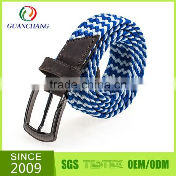 Bottom cost custom hot selling braided mens thin fashion belt for jeans