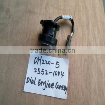 DH220-5 2552-1004 Dial Engine Control for Excavator